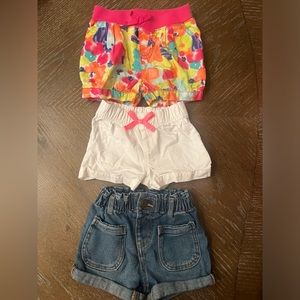 Bundle of baby girl shorts